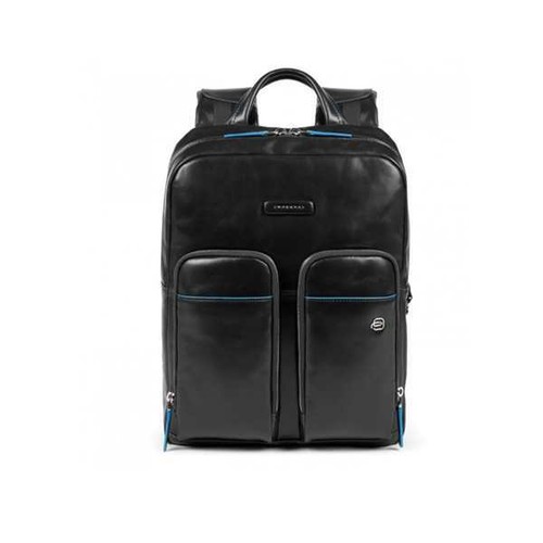 NEW PIQUADRO Backpack Blue Square Leather Black - CA5575B2V-N | eBay
