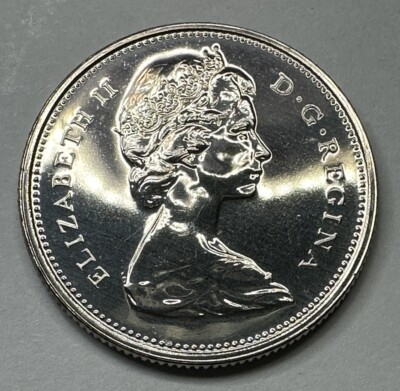 1977 Canadian 25Cent Quarter Proof-Like Coin Uncirculated