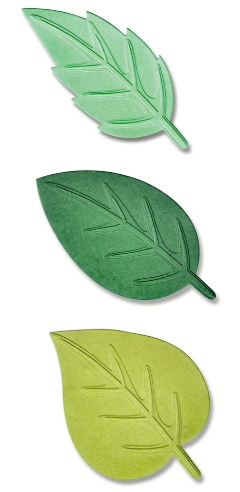 Sizzix Switchlits Spring Leaves 4pc set #665737 Retail $32.99  by Kath Breen - Image 2 of 4
