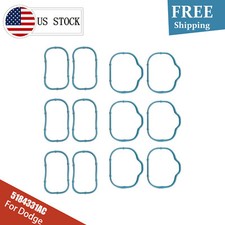 12PC Intake Manifold Upper & Lower Gasket Set Fits Chrysler Dodge Jeep 3.2L 3.6L