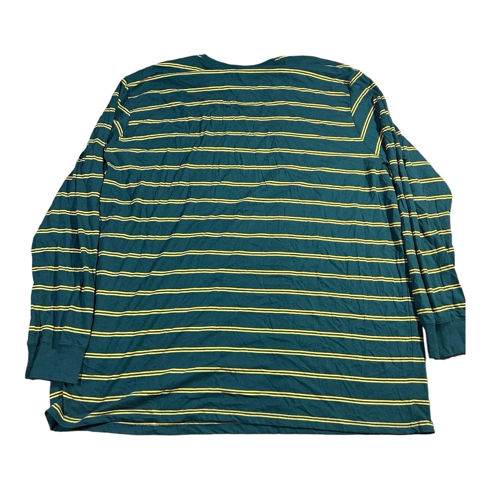Camiseta manga larga The Foundry 2XL para hombre grande alta a rayas verdes Foto 2 de 4