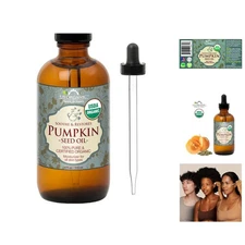 4 oz Cold Pressed Virgin Pumpkin Seed Oil - Unrefined for Healthier Skin & Hair