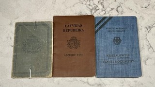Lot Of Three Vintage Expired Passports Includes Germany And Latvia With Photos