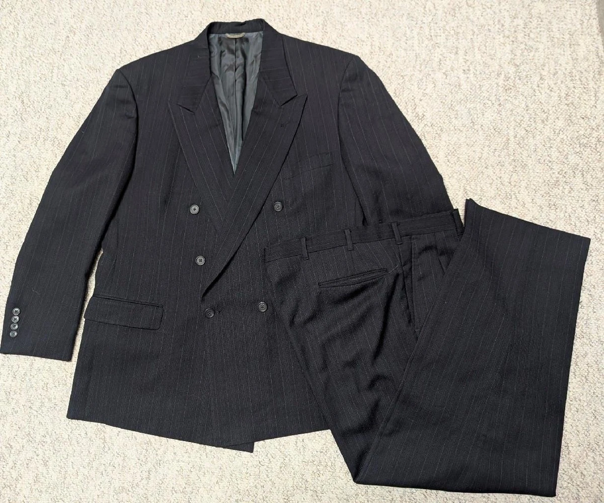 Stafford Double-Breasted Striped Suits & Blazers for Men | eBay