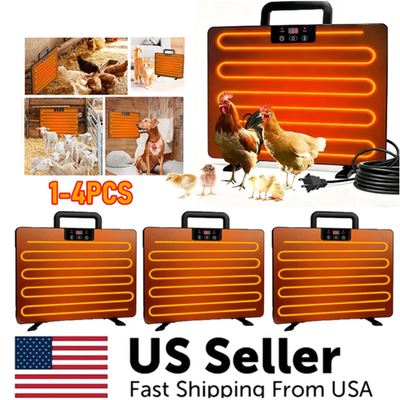 #ad 1 4PCS Chicken Coop Heater Chicken Coop Heater 200W Heating Panel for Winter $119.98