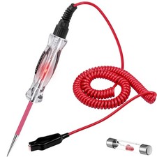 Premium LED Bulb Automotive Circuit Tester, 6-24V Test Light with 135 Inch PU E