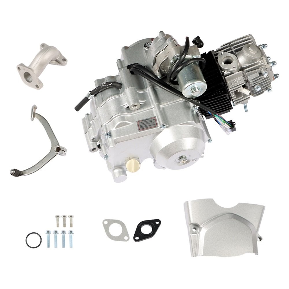 Kit Moteur 4 Temps 125cc Refroidi Par Air - Démarrage Électrique Semi-Automatique 3 Vitesses + Marche Arrière Pour Quad ATV Go Kart Pit Bike