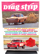 DRAG STRIP Magazine August 1967 Vol  4 No 8 Betty Walker GT 500 LITTLE RED WAGON