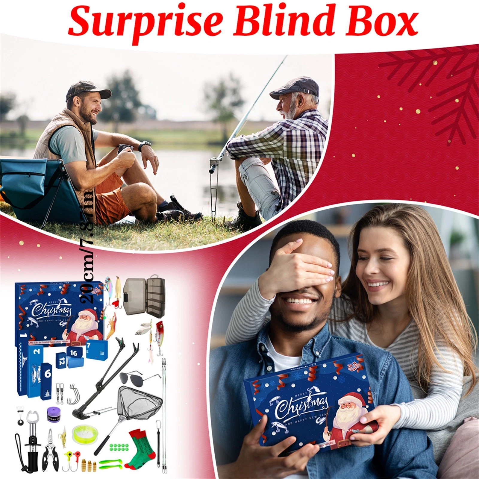 24Pcs Blind Boxes Lure Fishing Blind Box Set: Full Water Layer Minnow Lures