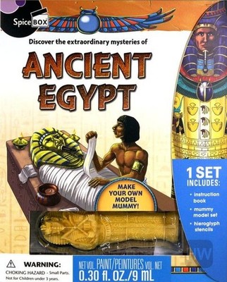 SpiceBox Ancient Egypt Make Your Own Model Mummy Craft Kit with Paint