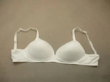 36C Warners Womens White Lined Wireless Back Closure Demi Bra 10P