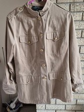 Lauren Ralph Lauren Utility Jacket Womens Button Front