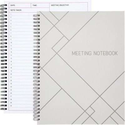 Meeting Notebook for Work - Spiral-Bound Planner Notebook for Work Planner &