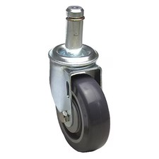 Zoro Select P12s-Up050d-Sg7 Stem Caster, 5"Dia, Polyurethane, 325Lb,
