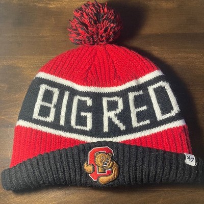 CORNELL UNIVERSITY  Hockey/ Winter / Ski Hat Beanie VTG Big Red Touchdown Bear