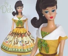Puppy Love  OOAK Dress 4 Repro Vintage Silkstone Barbie Doll Clothes Fashion