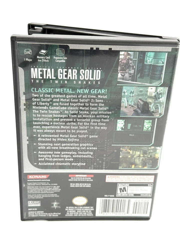 Metal Gear Solid: The Twin Snakes (Nintendo GameCube, 2004) CIB - Image 2 of 4