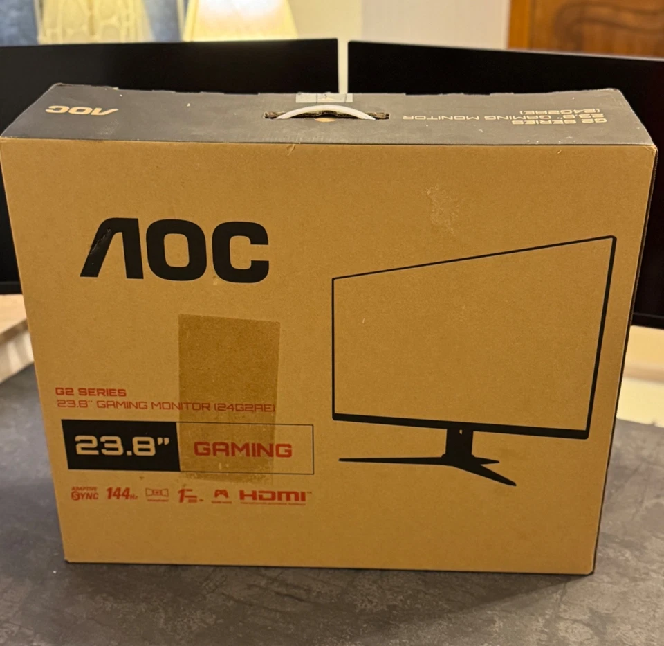 AOC G2 Series 24G2AE/BK 23,8 Zoll FHD IPS LED Gaming-Monitor - in OVP - Bild 3 von 3