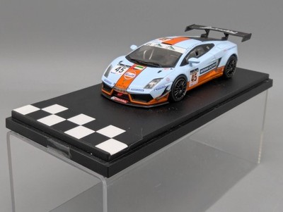 Modellautos 1:43 TSM / Fujimi Lamborghini Gallardo LP600 Spa 2011 #45 Vitrine