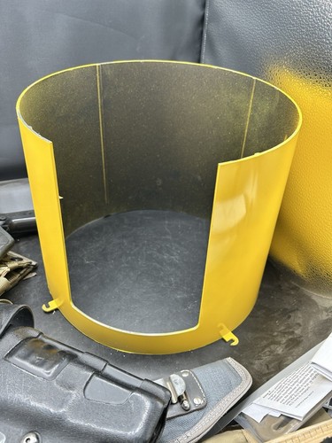 New Old Stock ORIGINAL Yellow TRAFFIC LIGHT VISOR SHIELDS SIGNAL COVERS 12” Set - Picture 8 of 8