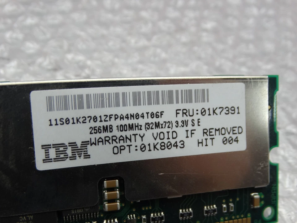 IBM 01K7391 256MB SDRAM Server Memory Module PC100-322-620R - Image 3 of 4
