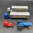 Vintage Diecast Truck Lot - Tractor Trailer & Cars. ML