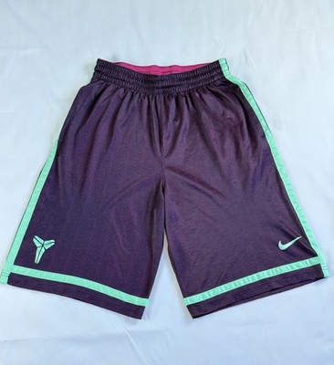 Nike Kobe Basketball Shorts Dri-FIT Lila Türkis Athletic Shorts Gr. M