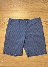 Callaway Men's Golf Shorts Size 38 Blue Print Active Waistband Opti-Dri