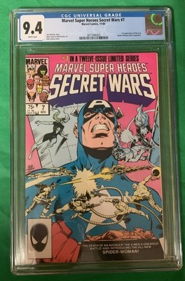 Marvel Super Heroes Secret Wars 7 CGC 9.4 1st App Spider Woman Julia Carpenter
