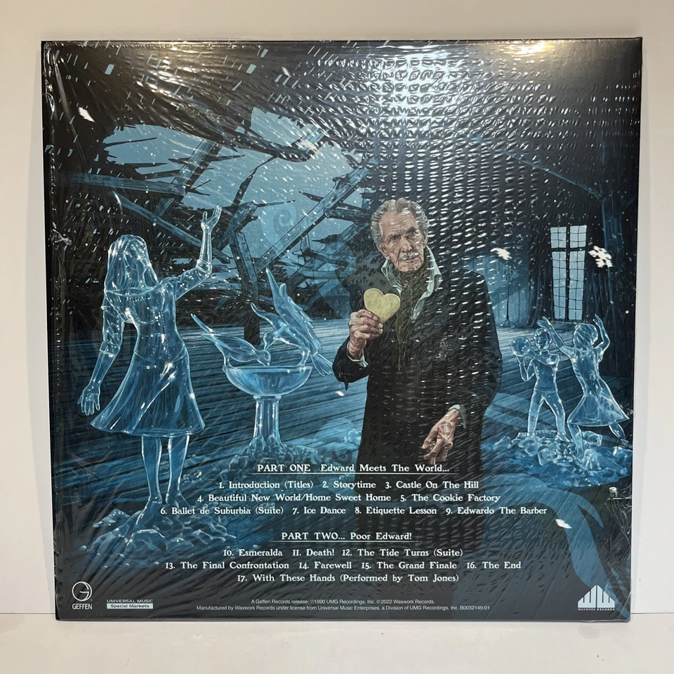 Edward Scissorhands Waxwork LP Soundtrack Splatter Wax NM-/EX Johnny Depp - Image 2 of 4