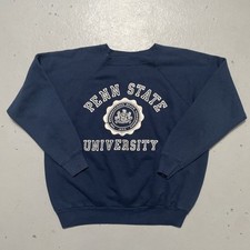 Vintage 1980s Penn State University Ragland Crewneck Sweatshirt Made USA M