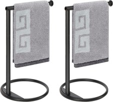 Hand Towel Holder Stand, Thicken Metal L Shape Hand Towel Rack, Small Towel