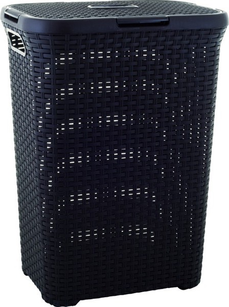Curver Style WäSchekorb Rattan WäSchebox WäSchesammler 60L Braun-image