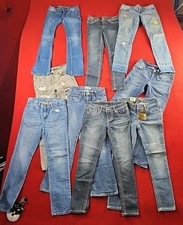 Girls Size 10 Jeans Lot 9 Pairs Justice Levi  s Buffalo Place Mixed Brands