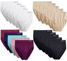5-20 Damen Microfaser Slips Unterwäsche Schlüpfer Slip Unterhose S-3XL 36-58