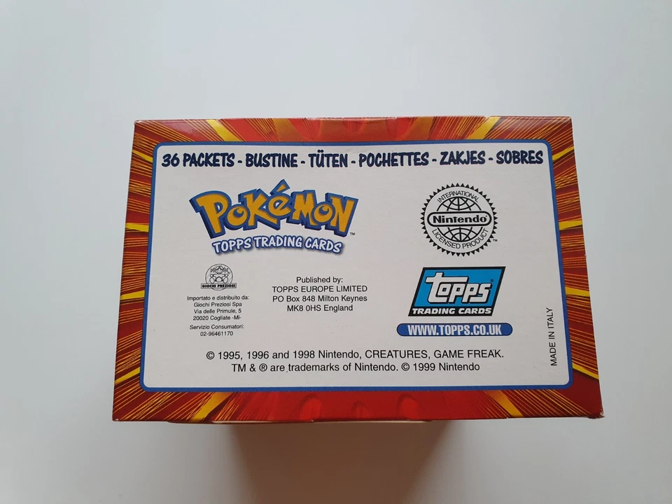Pokemon Vintage Topps Trading Cards Display + Booster Packs | Sammlerbox Empty - Bild 4 von 4