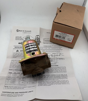 #ad BELL amp; GOSSETT B 38 1 2quot; PRESSURE REDUCING VALVE 110190LF LEAD FREE $82.44