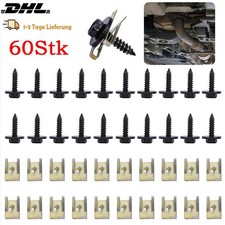 60X Für BMW U Mutter Sechskant Schrauben Radlauf Unterfahrschutz Unterboden Clip