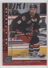 2001-02 ITG Be A Player Memorabilia Ruby 120/200 Geoff Sanderson #279 0s55