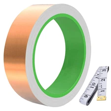DAOKI Double-Sided Conductive Copper Foil Tape (30mm/1.18inch x 30m/98ft) 0.0...