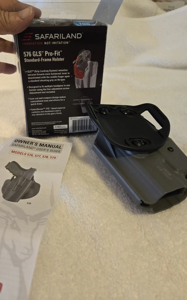 Новая универсальная кобура Safariland 576 GLS Pro-Fit с широкой рамкой серая стандартная 576R - Изображение 4 из 4
