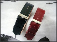 10mm NATO g10 1pc Flieger Aviator Pilot Bund leather watch band strap IW SUISSE