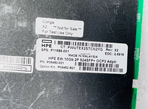 HP P11586-001 10GBE 2P SFP+ QL41132 OCP3 ADPTR - P08452-B21 - Picture 4 of 4