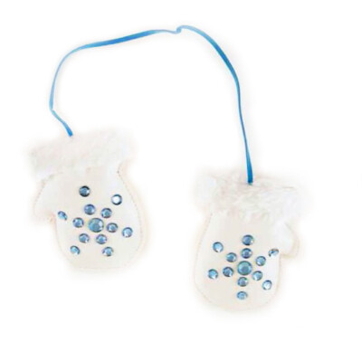 Christmas Balls Rhinestone Gloves - Set of 6 Pairs