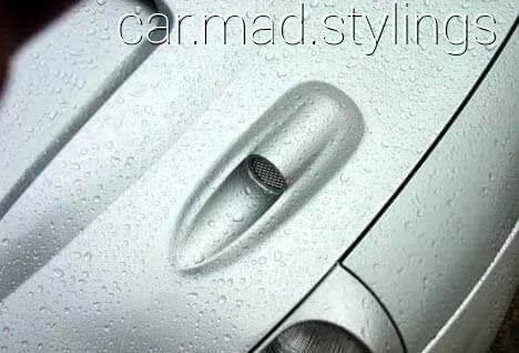 Black Plastic Bullet Style Bonnet Vent/Scoop/Air Intake/Rally/Focus/Golf/Astra - Picture 6 of 6