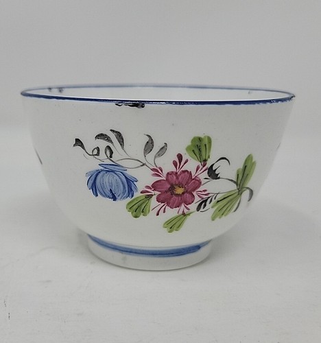 NEW HALL HARD PASTE TEABOWL & SAUCER C1800 - Picture 8 of 12