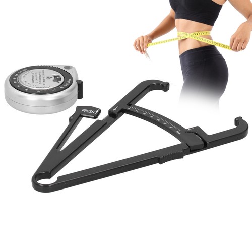 Body Fat Caliper BMI Measuring Tape Skinfold Calipers Körperfettmessband Set - Bild 9 von 12