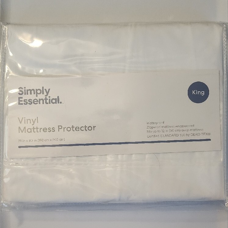 Waterproof Vinyl Zippered King Mattress Encasement Protector - New-image