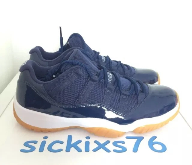 Nike AIR JORDAN 11 RETRO LOW Midnight Navy Sz 11 EUR 45 528895