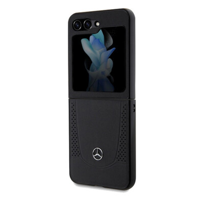 Mercedes Samsung Z Flip 5 Flip5 Hülle Case Cover Genuine Leather Urban Line